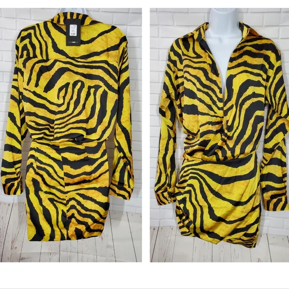 Fashion Nova | Dresses | Fashion Nova Tiger Stripes Dress | Poshmark